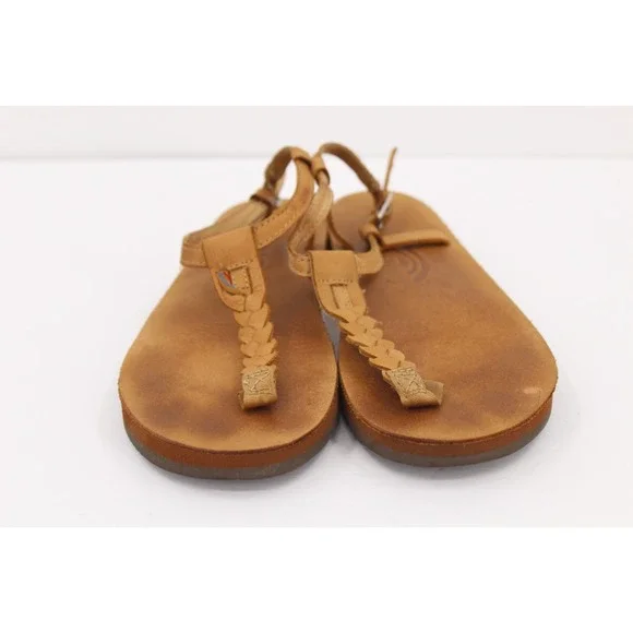 Rainbow T-Street Sandals‎ Braided Strap Leather Ankle Strap Women's Sz 7.5 - 8.5 - Picture 4 of 6